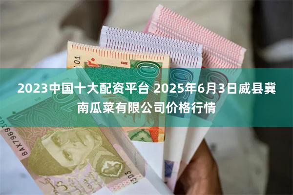 2023中国十大配资平台 2025年6月3日威县冀南瓜菜有限公司价格行情
